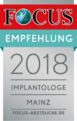 FCGA Regiosiegel 2018 Implantologe Mainz